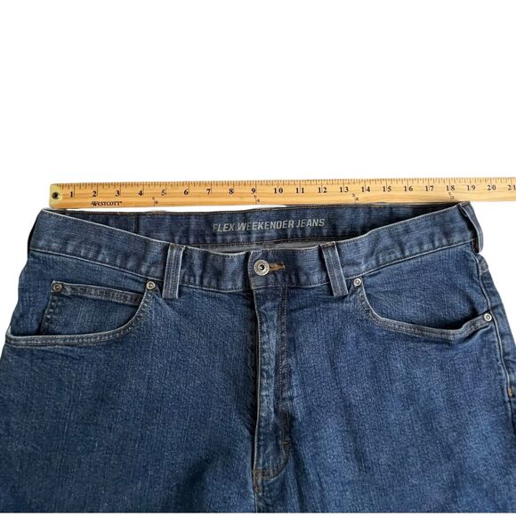 Duluth Trading Co Mens Dark Wash Relaxed Fit Flex Weekender Jeans 40 X 31 - Picture 4 of 8